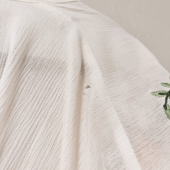 Forever 21 Embroidered Floral Swim Cover Up/Dress - Picture 3 of 5